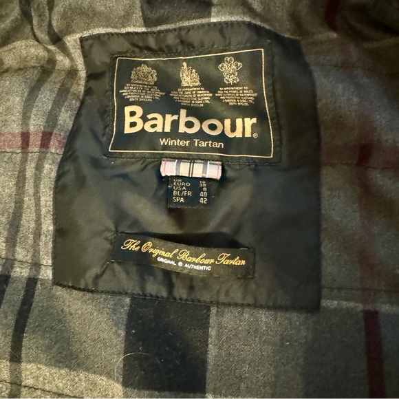 BARBOUR Waxed Cotton Orkney Tartan Jacket - Picture 8 of 11